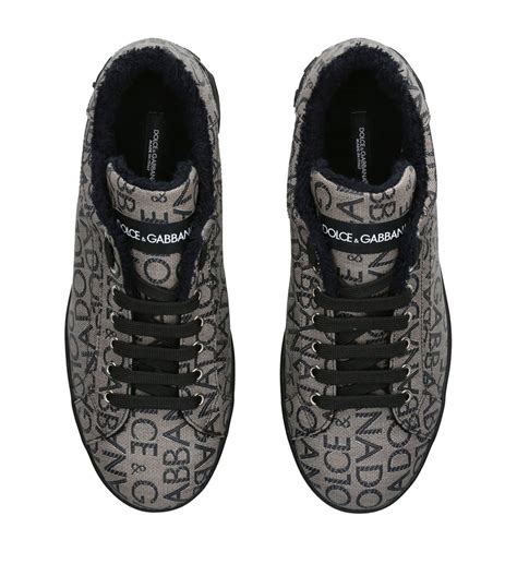 Shop DOLCE&GABBANA Portofino Logo Sneakers 